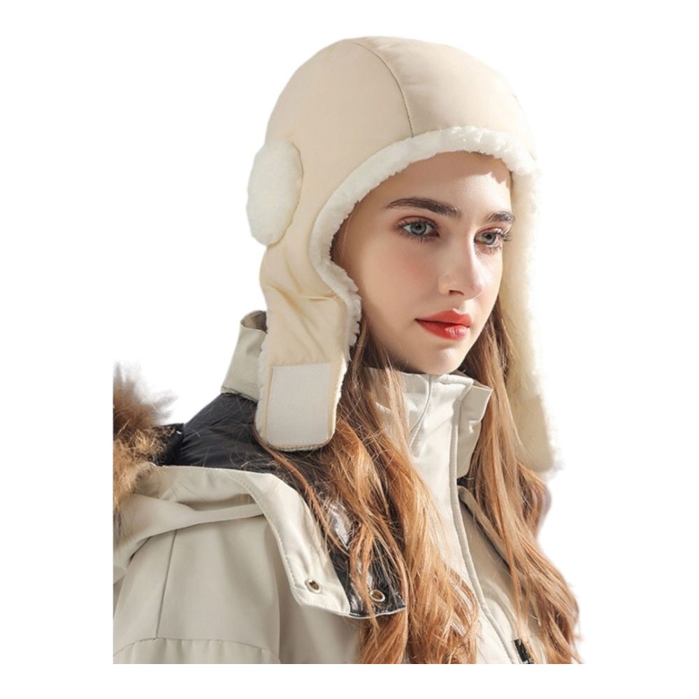 여성 겨울 따듯한 패딩 귀마개 방한 모자