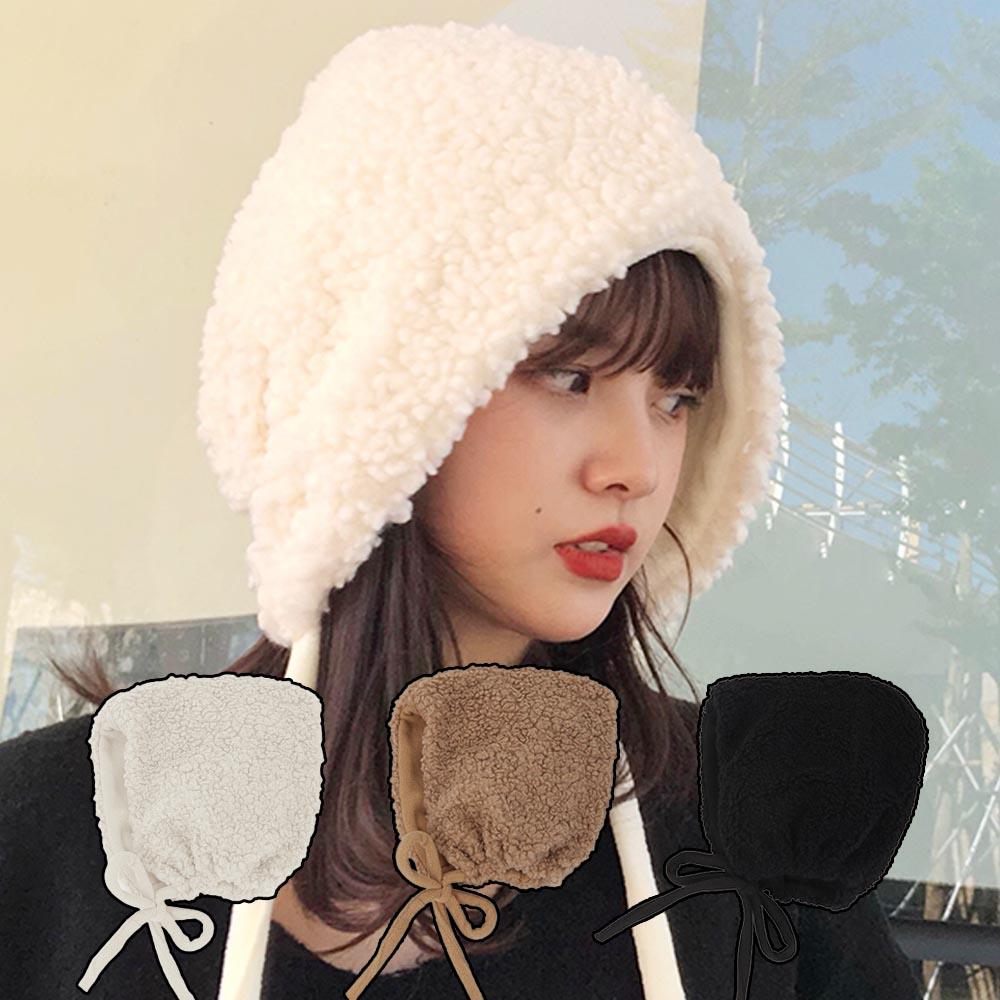 여자 겨울 귀도리 귀달이 퍼안감 모자