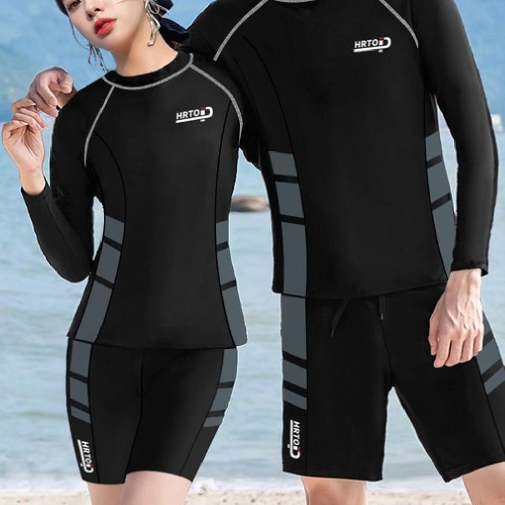 여자 남녀공용 여름 커플 서핑수트 수영복