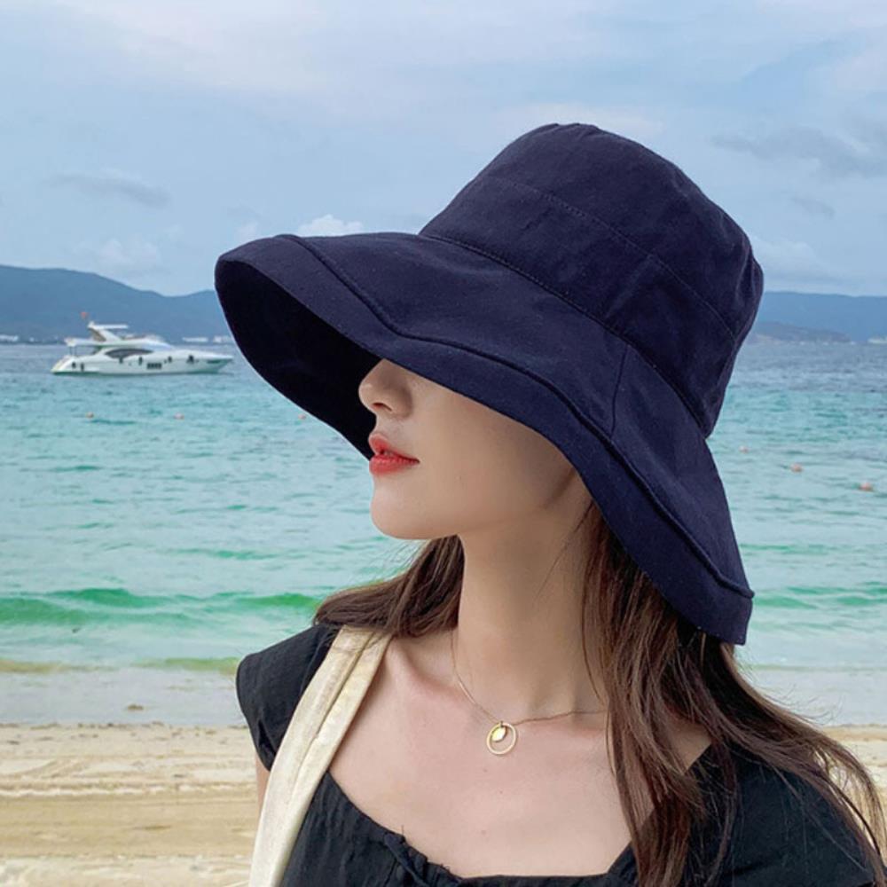 여자 봄 여름 여행 휴양지 왕골 모자
