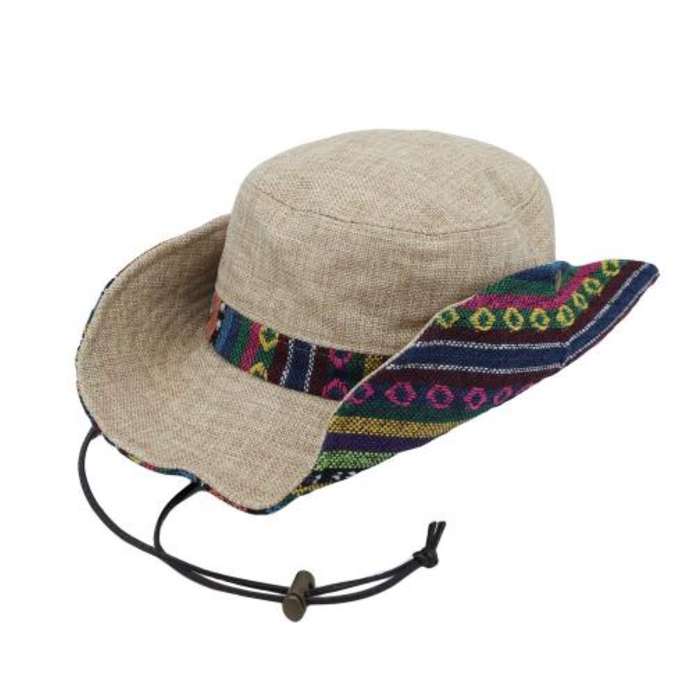 남자 아즈텍 컬러 패턴 사파리 모자