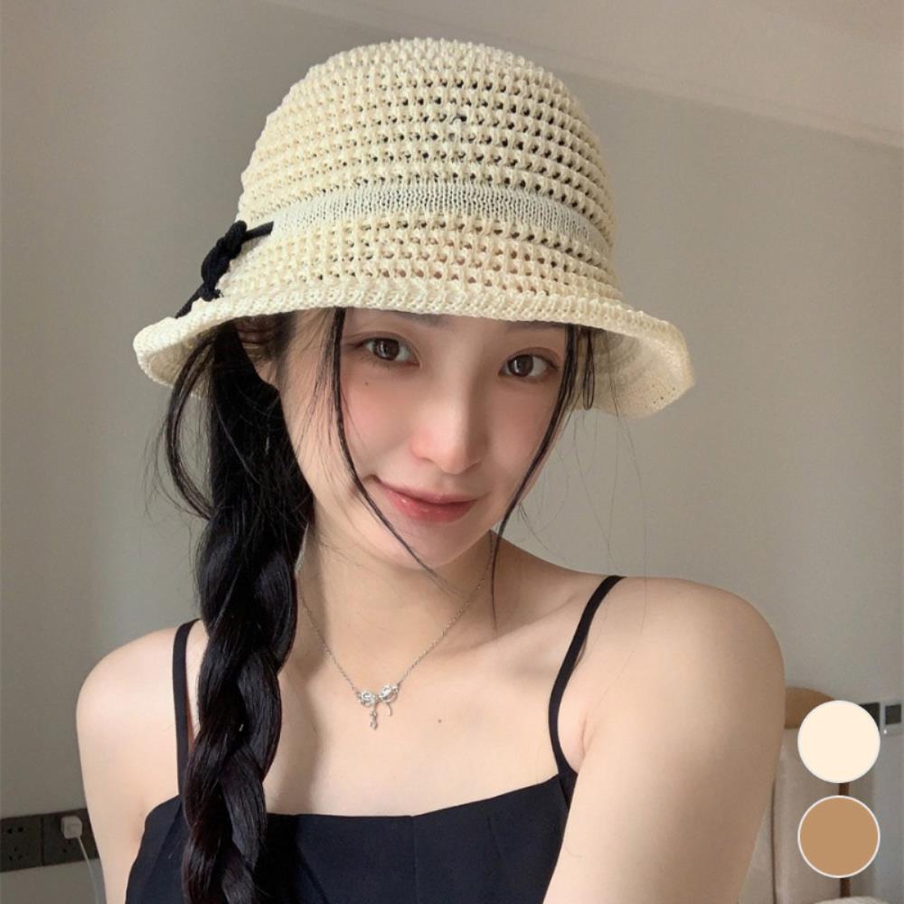 여자 여름 해변 바캉스 밀짚 썬햇 모자